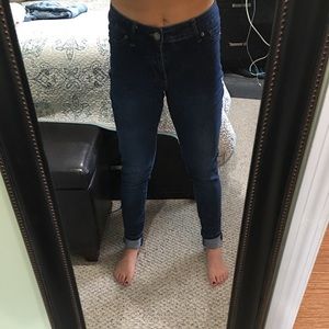 Express low rise skinny jeans
